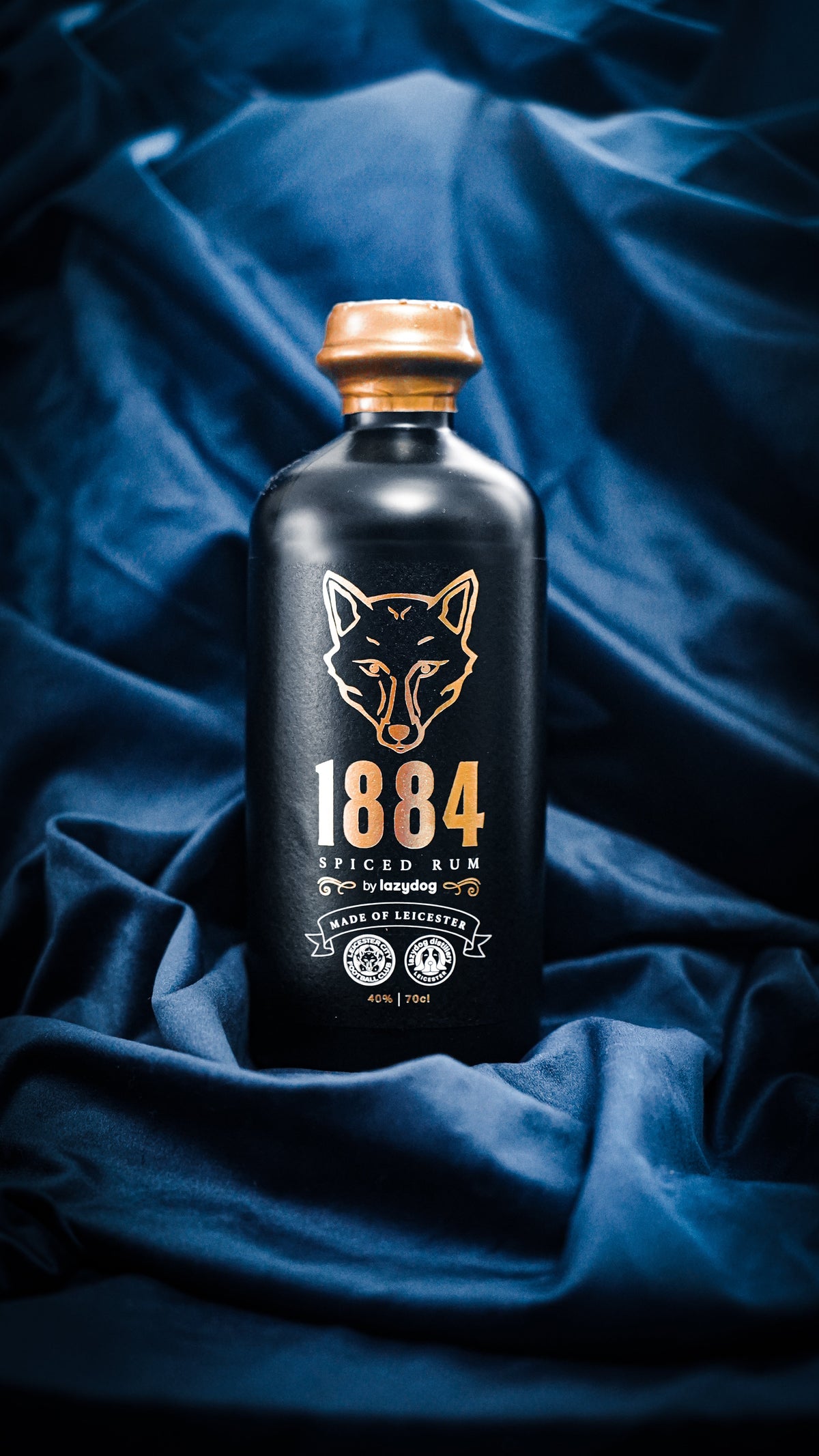 Original photograph of Lazydog x LCFC 1884 Spiced Rum